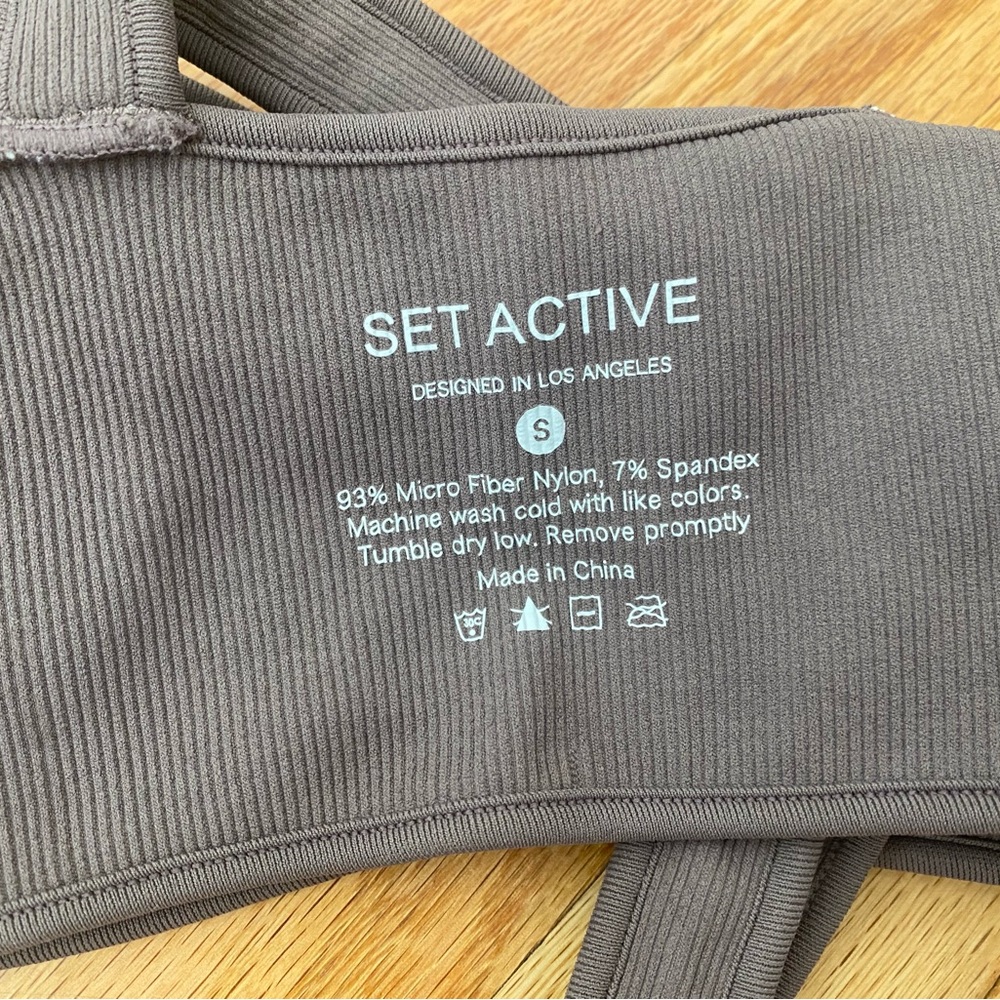 SET Active Ribbed Bralette Size S - Picture 3 of 3